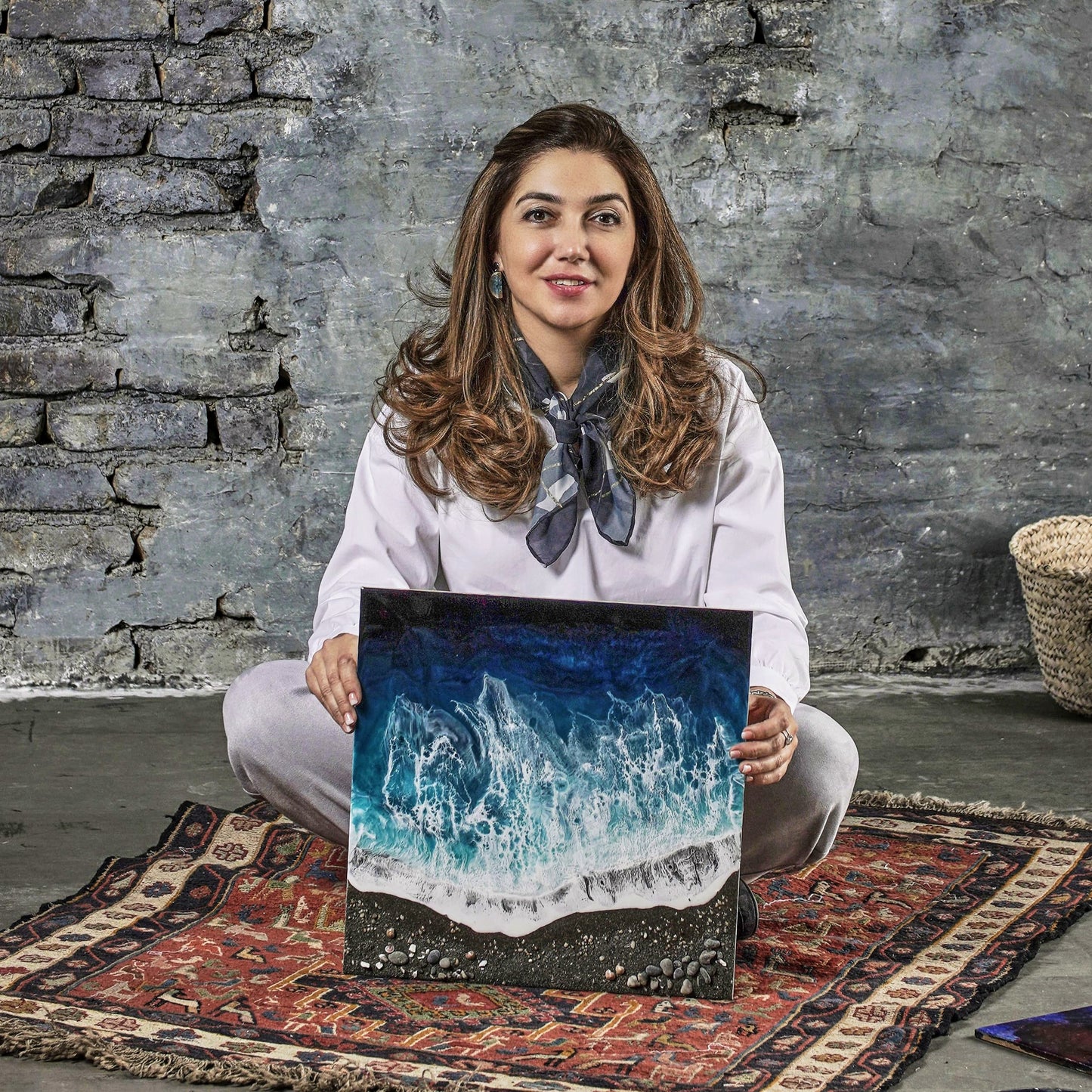 Water Is Life | Ocean Resin Artwork | Original Painting
