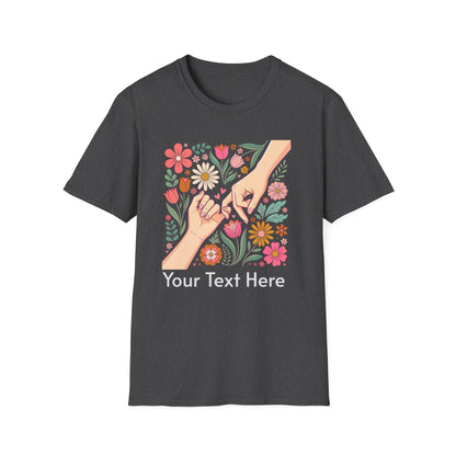 Personalized Floral Pinky Promise Tee| Gift for Moms or Best Friends