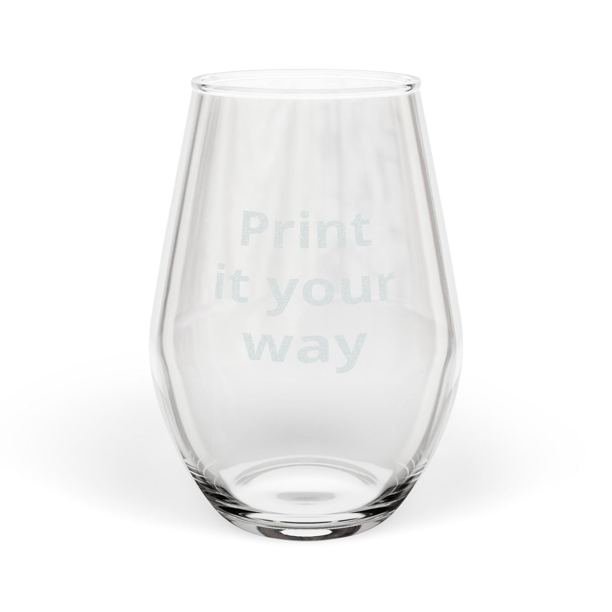 Personalized Engraved Stemless Wine Glass