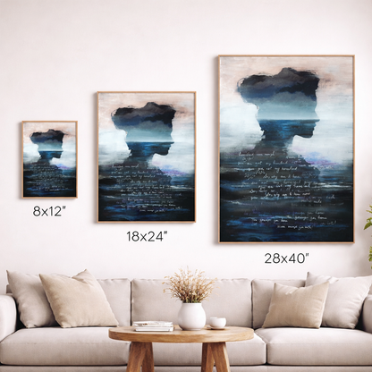 Ethereal Seascape with Figure – Fine Art Print