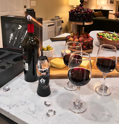 Personalized Luxury Wine Gift Set – Electric Opener, Aerator & Stopper with Premium Box