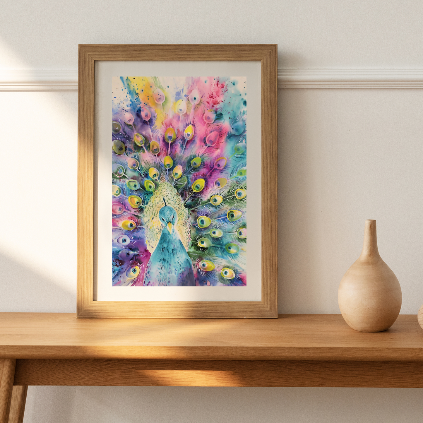 A Peacock's Palette -  Print on Arches Paper