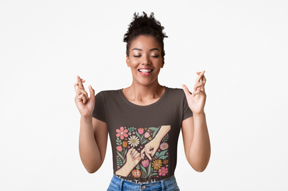 Personalized Floral Pinky Promise Tee| Gift for Moms or Best Friends