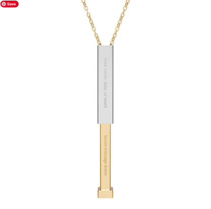 Personalized Laser-Engraved Necklace | Custom Name, Date & Coordinate Pieces