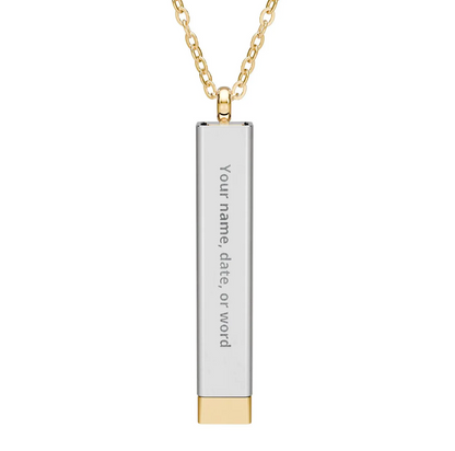 Personalized Laser-Engraved Necklace | Custom Name, Date & Coordinate Pieces