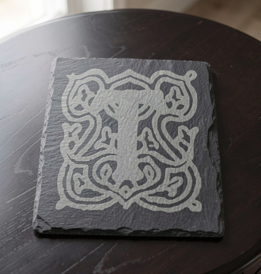 Custom Engraved Slate Coaster