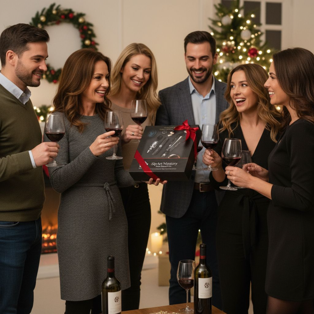 Personalized Luxury Wine Gift Set – Electric Opener, Aerator & Stopper with Premium Box