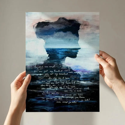 Ethereal Seascape with Figure – Fine Art Print