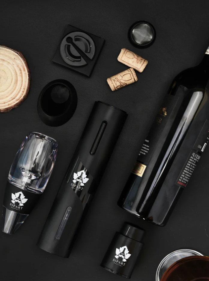 Luxury Wine Gift Set – Electric Opener, Aerator & Stopper with Premium Box